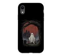 Carcasa para iPhone XR Fantasma de Halloween Luna Llena Motivo de Misterio de