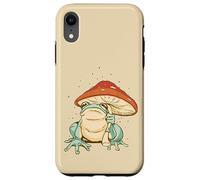 Carcasa para iPhone XR Farmcore Frog and Mushroom Umbrella Aesthetic Cottagecore