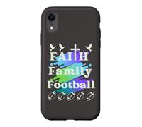 Carcasa para iPhone XR Fe, Familia, Fútbol, Diversión de otoño Ropa de Mujer Cristiana