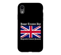 Carcasa para iPhone XR Feliz día de traición Campesinos coloniales ingratos, 4 de Julio