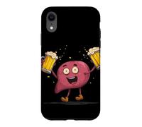 Carcasa para iPhone XR Feliz día del hígado con Disfraz de Cerveza