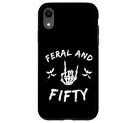 Carcasa para iPhone XR Feral and Fifty Rock Hand Bats 50 Cumpleaños Celebración