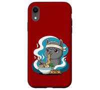 Carcasa para iPhone XR Fideos Ramen Alpaca Japón Y2K Kawaii Alpacas Anime