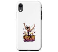 Carcasa para iPhone XR Finish Line Chaser Running Motivación Atleta Diseño