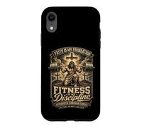 Carcasa para iPhone XR Fitness Disciplina Oración Cristiana Gimnasio Entrenamiento Culturismo