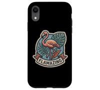 Carcasa para iPhone XR Flamazing Flamingo Wordplay Bird Lover Ornitólogo Juego de Palabras Fan