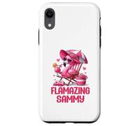 Carcasa para iPhone XR Flamazing Sammy Pink Flamingo Tropical Beach Trip Mujer