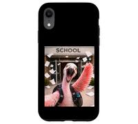 Carcasa para iPhone XR Flamingo Último Día De Escuela Vacaciones De Verano Divertido Meme Selfie