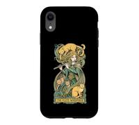 Carcasa para iPhone XR Flauta Susurrador Gatos Flautista Flautista Amante Gato Chica Música