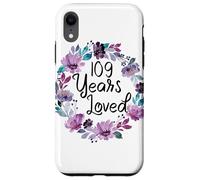 Carcasa para iPhone XR Floral 109 Years Old 109th Birthday Women's 109 Years Loved