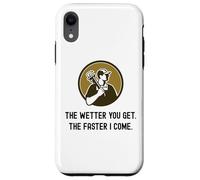 Carcasa para iPhone XR Fontanero Divertido Cuanto más húmedo te vuelves más rápido vengo. Fontanería