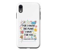 Carcasa para iPhone XR For I Know The Plans I Have For You Christian Back To School