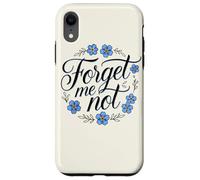 Carcasa para iPhone XR Forget Me Not, Flor de jardín, Adorno Floral