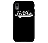 Carcasa para iPhone XR Fort Worth City Texas Estado - Estilo Vintage Retro Design