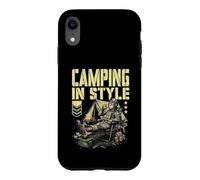 Carcasa para iPhone XR FPS Gamer Divertido Estilo Camping Militar Videojuego Jugador