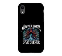 Carcasa para iPhone XR Freediver Scuba Hold Your Breath Dive Deeper