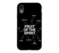 Carcasa para iPhone XR Fruto del Espíritu Fe Cristiana Escritura Religiosa