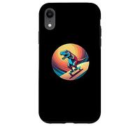 Carcasa para iPhone XR Fun Dinosaur Skateboarder Skater Design