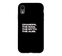 Carcasa para iPhone XR Fun Grandpa - The Man, The Myth, The Alibi