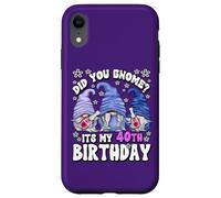 Carcasa para iPhone XR Funny 40th Birthday For Mommy Did You GNOME Its My Birthday
