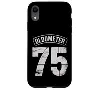 Carcasa para iPhone XR Funny 75th Birthday Oldometer Odómetro 75 años Old Joke