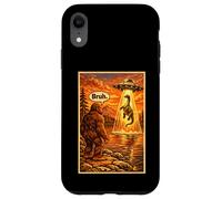 Carcasa para iPhone XR Funny Bigfoot Bruh UFO Alien Loch Ness Monster Abduction
