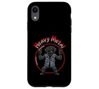 Carcasa para iPhone XR Funny Black Labrador Heavy-Metal Rock Música Metalhand