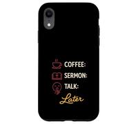 Carcasa para iPhone XR Funny Church Sunday Sermón Humor Cristiano Domingo Estado de ánimo
