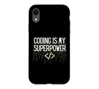 Carcasa para iPhone XR Funny Coding is My Superpower Coder Programmer