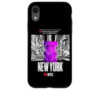 Carcasa para iPhone XR Funny Colorful New YorkCity Jelly Bear Gum Artwork Graphic
