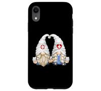 Carcasa para iPhone XR Funny Doctor Couple Gnomes For Women and Pediatric Nurse Mom