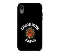 Carcasa para iPhone XR Funny Dog Owner Chaos with Tails Pet Lover