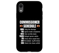 Carcasa para iPhone XR Funny Fantasy Football Commissioner Schedule Draft Day