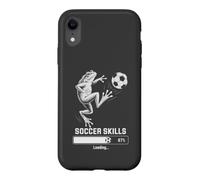 Carcasa para iPhone XR Funny Frog FÚTBOL Habilidades Cargando Kick Off Club Juego En Coach