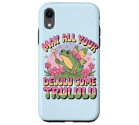 Carcasa para iPhone XR Funny Frog Humor. May All Your Delulu Come Trululu Fairy