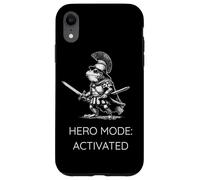 Carcasa para iPhone XR Funny Frog Humor. Roman Soldier Toad Hero Mode Activated