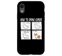 Carcasa para iPhone XR Funny How To Draw Pembroke Welsh Corgi Dog Lover