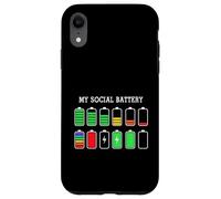 Carcasa para iPhone XR Funny Introvert Humor Energy Level Graphic Anti Social Fun