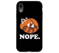 Carcasa para iPhone XR Funny Kawaii Kids Boys Girls Napping Nope Red Panda Lover