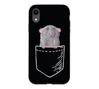 Carcasa para iPhone XR Funny Mens Womens Kids Girls Pet Rat In Pocket Lover