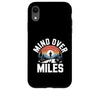 Carcasa para iPhone XR Funny Mind Over Miles Diciendo Motivación del Corredor