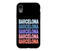 Carcasa para iPhone XR Funny Modern Repetitive Text Design Barcelona Spain