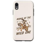 Carcasa para iPhone XR Funny Mom Tiger Riding. Western Cowboy Mama of The Wild One