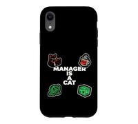 Carcasa para iPhone XR Funny Office Humor Manager Is A Cat Feline Boss