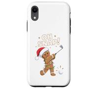 Carcasa para iPhone XR Funny Oh Snap Gingerbread Golf Christmas Holiday Art