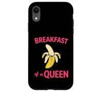 Carcasa para iPhone XR Funny Queen Girl Adult Sport Quote Breakfast of Champions