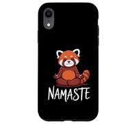 Carcasa para iPhone XR Funny Red Panda Namaste Yoga Humor Fire Fox For Women Girls