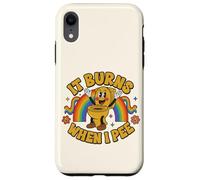 Carcasa para iPhone XR Funny Saying: It Burns When I Pee! Rainbow