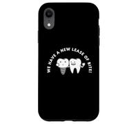 Carcasa para iPhone XR Funny Tooth Pun We Have A New Lease of Bite