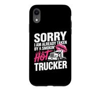 Carcasa para iPhone XR Funny Truckers Esposa Camionero Caliente Novia Camionero Conductor